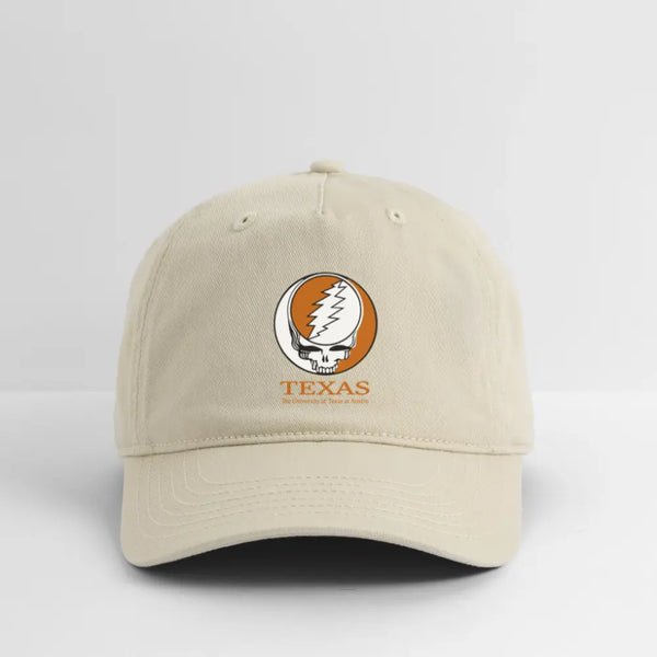 University of Texas Grateful Dead Stealie Dad Hat - khaki