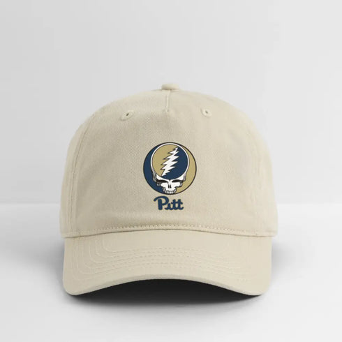 Pitt Grateful Dead Stealie Dad Hat - khaki