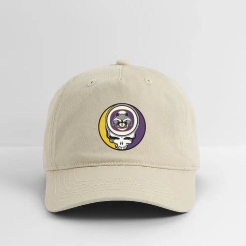 Oconomowoc High School - Raccoons Grateful Dead Stealie Dad Hat - khaki