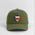 Montana Map Stealie Grateful Dead Dad Hat - olive green