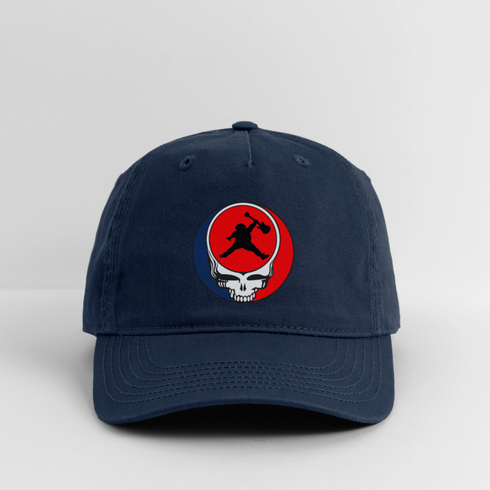 Custom Air Jerry Stealie Grateful Dead Dad Hat - navy