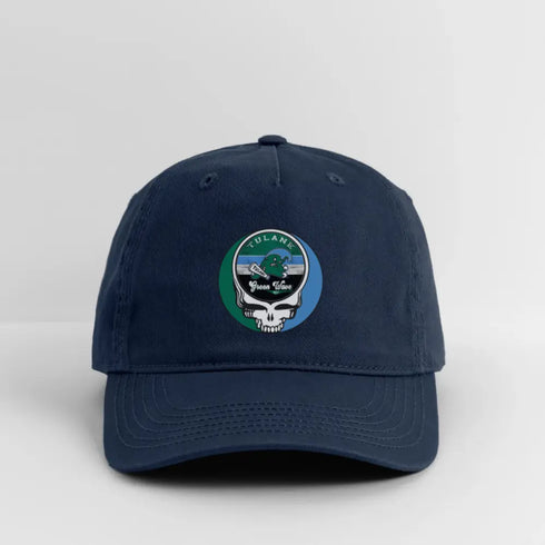 Tulane University Grateful Dead Stealie Dad Hat - navy