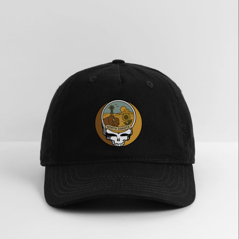North Dakota Stealie Grateful Dead Dad Hat - black