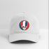 Mississippi Map Stealie Grateful Dead Dad Hat - white