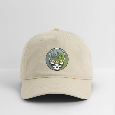 New York Stealie Grateful Dead Dad Hat - khaki