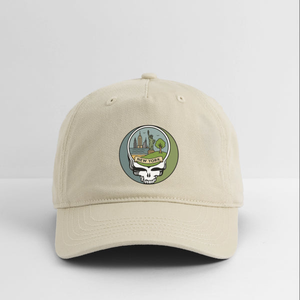 New York Stealie Grateful Dead Dad Hat - khaki