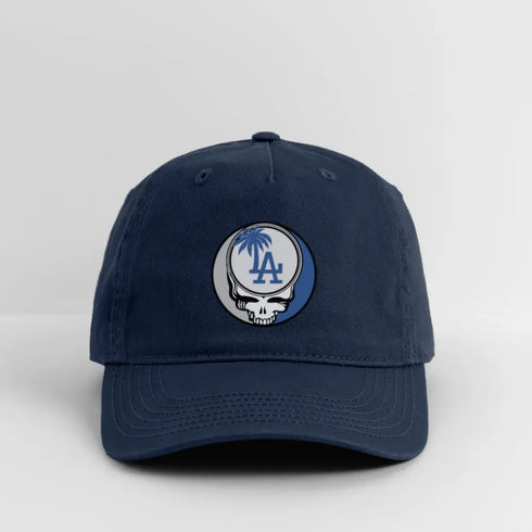 Los Angeles Dodgers Grateful Dead Stealie Dad Hat - navy