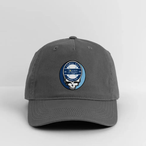 Tampa Bay Rays Grateful Dead Stealie Dad Hat - charcoal