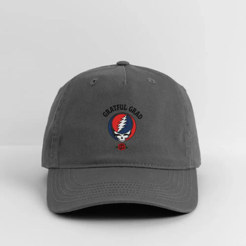 Grateful Grad Stealie Hat - charcoal