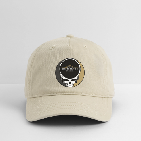 Centre Street Stealie Grateful Dead Dad Hat - khaki