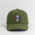 Ohio Region Ski Patrol Grateful Dead Stealie Dad Hat - olive green