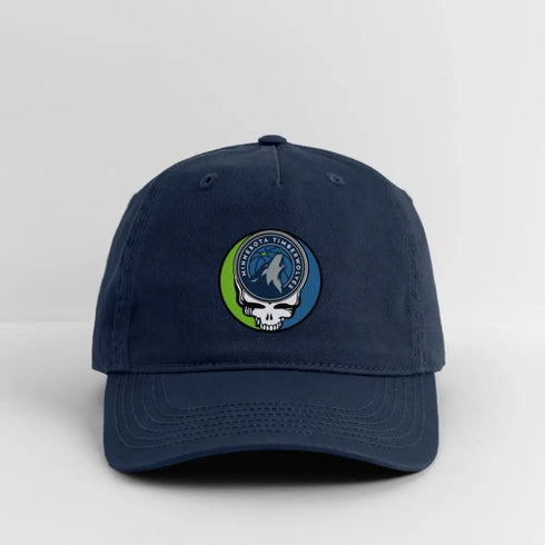 Minnesota Timberwolves Grateful Dead Stealie Dad Hat - navy