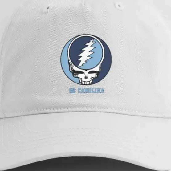 University of North Carolina Stealie Grateful Dead Dad - UNC Grateful Dead Hat