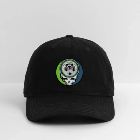 Hi-Fidelity Stealie Grateful Dead Stealie Dad Hat - black
