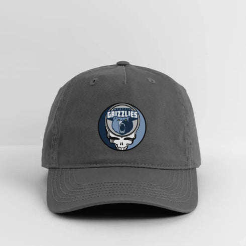 Memphis Grizzlies Grateful Dead Stealie Dad Hat - charcoal