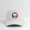 Kansas Map Stealie Grateful Dead Dad Hat - white