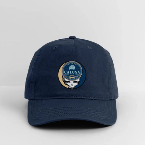Calusa Oyster Company Grateful Dead Stealie Dad Hat - navy
