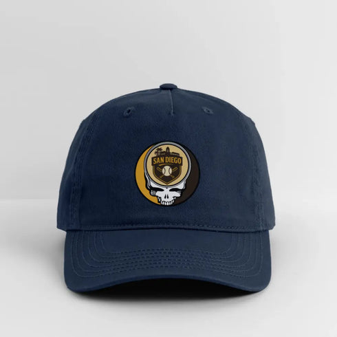 San Diego Padres Grateful Dead Stealie Dad Hat - navy
