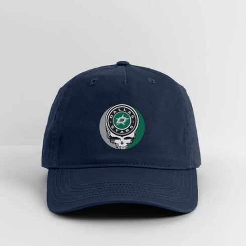 Dallas Stars Grateful Dead Stealie Dad Hat - navy