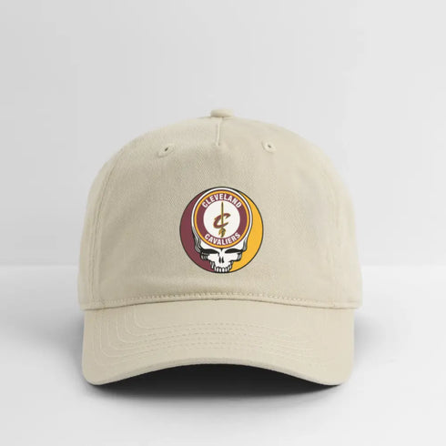 Cleveland Cavaliers Grateful Dead Stealie Dad Hat - khaki