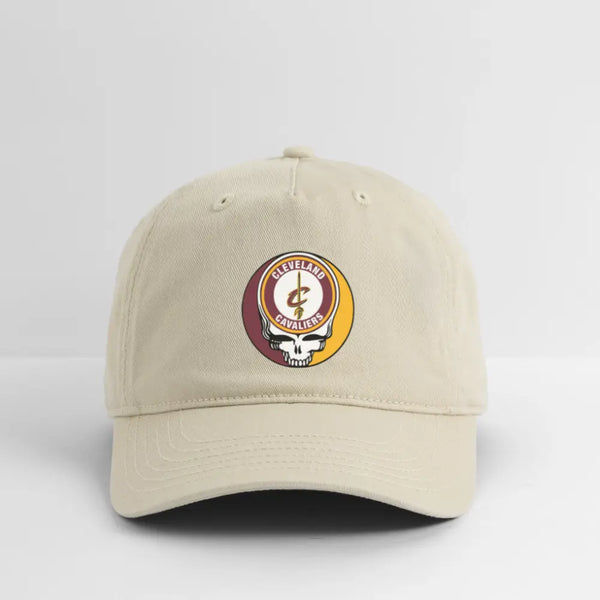 Cleveland Cavaliers Grateful Dead Stealie Dad Hat - khaki