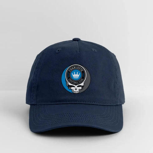 Charlotte FC Grateful Dead Stealie Dad Hat - navy