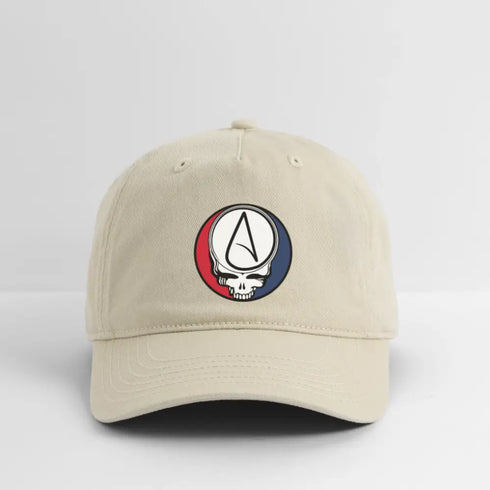 Athiest Stealie Grateful Dead Dad Hat - khaki