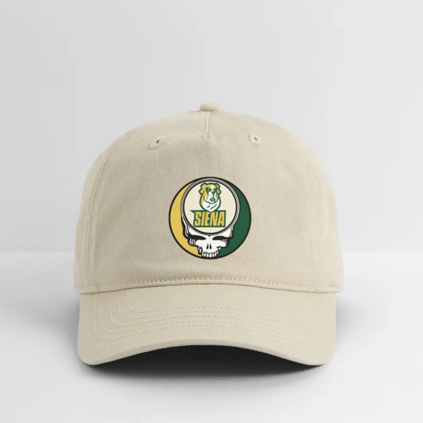Siena College Grateful Dead Stealie Dad Hat - khaki