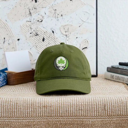 NYC Parks Grateful Dead Stealie Dad Hat - olive green