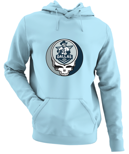 Dallas Football - Premium Grateful Dead Hoodie - Light Blue - 1