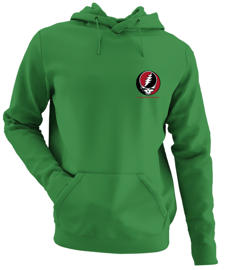 Carnegie Melon University - Premium Grateful Dead Left Chest Hoodie - Irish Green - 6