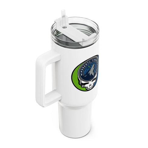 Grateful Dead - Minnesota Timberwolves Stealie "Fat Man" Tumbler, Double Insulated 40oz Travel Mug - StealieShop