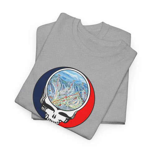 Sunday River Trail Map Stealie Grateful Dead T-Shirt