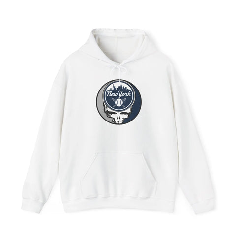 Grateful Dead - Yankees Classic Stealie Unisex Heavy Blend Hoodie - MLB - StealieShop
