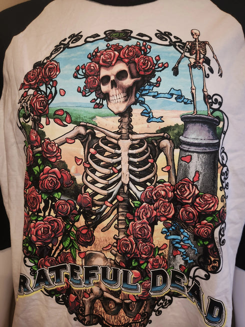 Grateful Dead - Modern Reprint of a Classic 1998 Bertha Long Sleeve Raglan Tshirt (Size XL) - Mint Condition (#146) - StealieShop