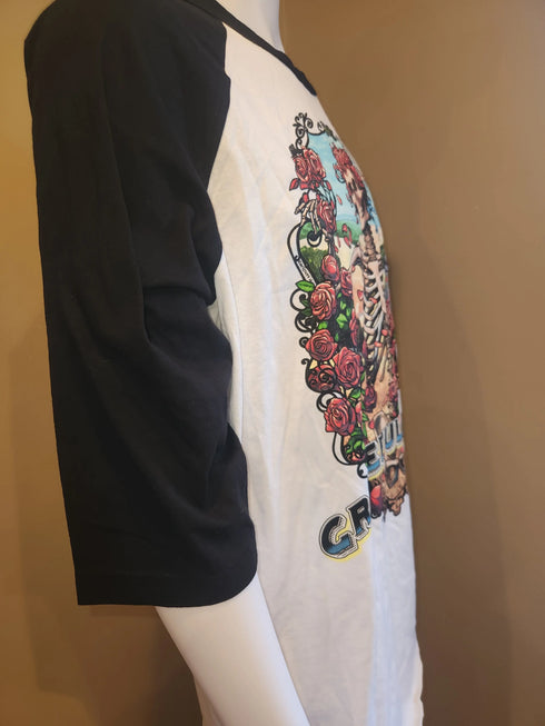 Grateful Dead - Modern Reprint of a Classic 1998 Bertha Long Sleeve Raglan Tshirt (Size XL) - Mint Condition (#146) - StealieShop