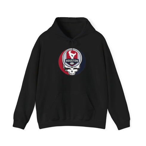 Grateful Dead - Houston Texans Stealie Grateful Dead Hooded Sweatshirt - NFL - StealieShop