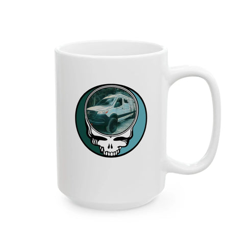 Grateful Dead - Freedom Van Stealie 15oz Ceramic Mug - StealieShop