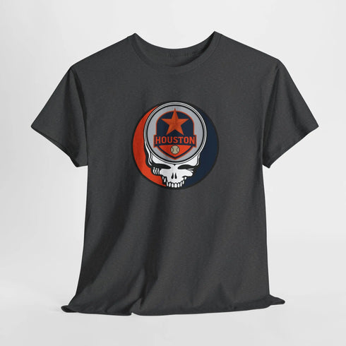 Grateful Dead - Houston Astros Grateful Dead Steal Your Face T-Shirt - MLB - Athletics - St Louis - StealieShop