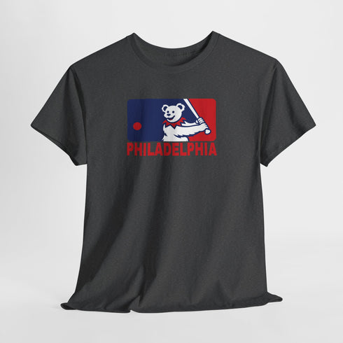 Philadelphia Phillies Dancing Bear MLB Logo Unisex Grateful Dead T-Shirt
