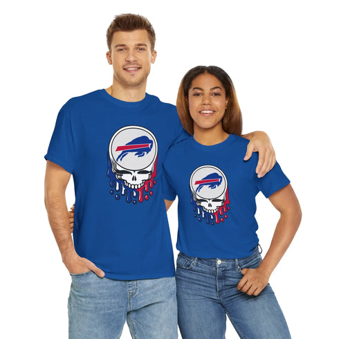 Buffalo Bills Dripping Stealie T-Shirt - NFL Printify
