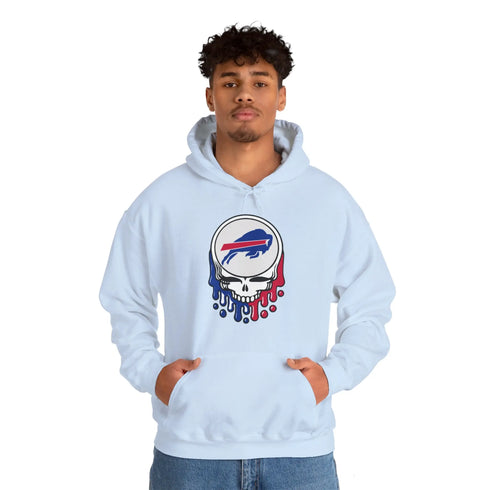 Buffalo Bills Dripping Stealie Unisex Hoodie - NFL Printify