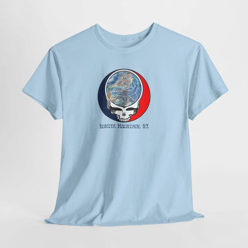 Hunter Mountain Trail Map Stealie Grateful Dead T-Shirt