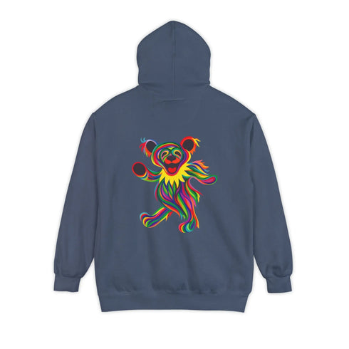 Grateful Dead - Tie-Dye Bear Vineyard Collection Two-Sided Unisex Garment-Dyed Hoodie - StealieShop