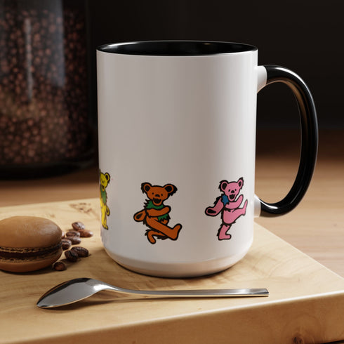 Grateful Dead - Dancing Bears Stealie Coffee Mug - StealieShop