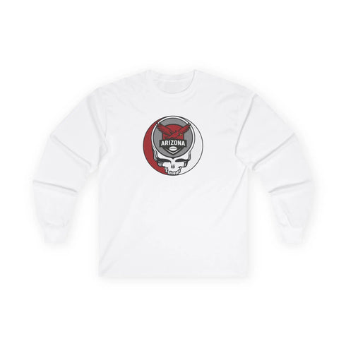 Grateful Dead - Arizona Cardinals Stealie Ultra Cotton Long Sleeve Tee - StealieShop