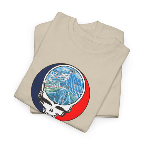 Ski Tahoe Trail Map Stealie Grateful Dead T-Shirt