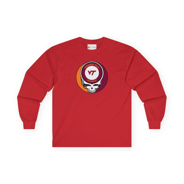 Virginia Tech Grateful Dead Long Sleeve Tee StealieShop