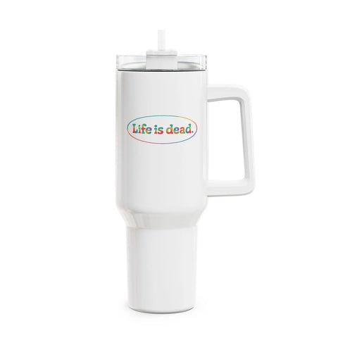 Grateful Dead - Life is dead. Signature "Fat Man" Tumbler, Double Insulated 40oz Travel Mug - StealieShop
