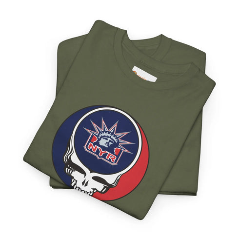 Grateful Dead - New York Rangers Grateful Dead Steal Your Face T-Shirt - NHL - StealieShop
